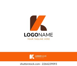 Abstract and Simple Letter K Logo Design