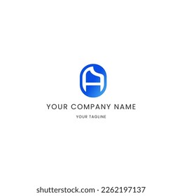 abstract and simple letter a logo template vector 