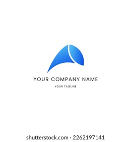letra abstracta y simple un vector de plantilla de logotipo 