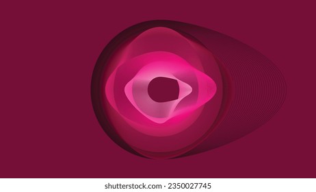 Abstract simple line wavy background in round ring style. This creative outer space background will you to express your project more dramatically.