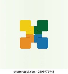 Design de logotipo simples abstrato para qualquer empresa ou negócio