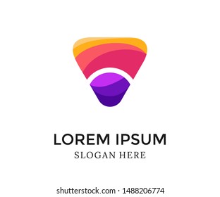 Abstract simple logo. Modern design. Vector illustration.