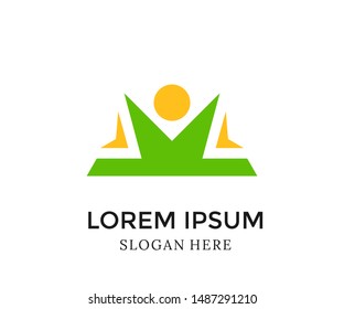 Abstract simple Logo, Modern template design.Vector illustration