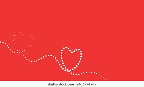 Abstract simple love symbol wavy valentine background for your creative poster or project.