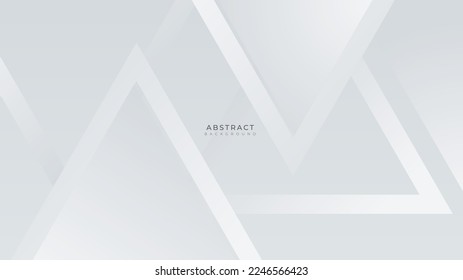 Resumen del fondo de las formas geométricas blancas mínimas simples. Plantilla web de fondo de presentación de patrones de diseño gráfico abstracto de vectores.