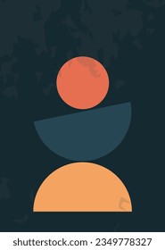 Abstract simple minimalist wall art. This dynamic design art you can print and hang it on your wall.