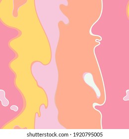 Resumen simple patrón minimalista de mármol líquido. Diseño plano. Ritmo de color. Fondo pastel inmaculado