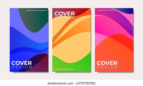 Abstract simple modern cover design with modern and minimalist style