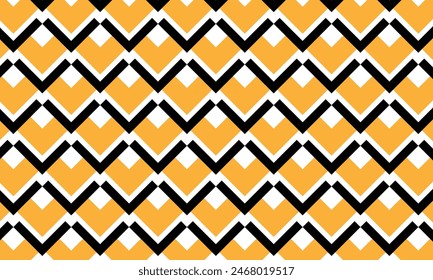 abstract simple monochrome geometric orange heart pattern.