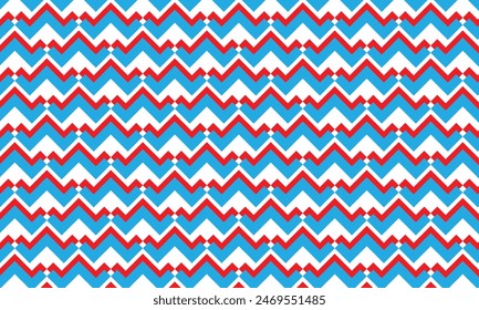 abstract simple monochrome geometric red blue wave pattern.