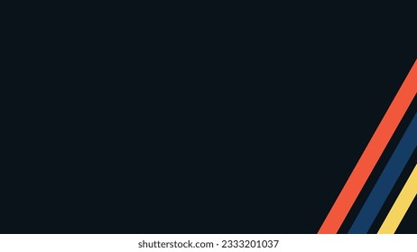 Abstract simple multi color line minimalist background for your creative project and work.