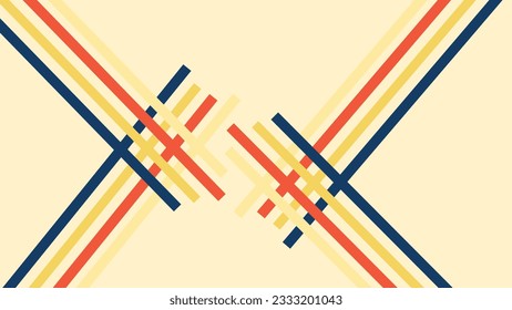 Abstract simple multi color line minimalist background for your creative project and work.