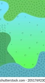 Abstract simple multicolor, turquoise, green, gradient shapes background