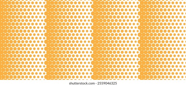 abstract simple orange big to small repeat dot pattern can be used background.