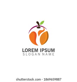 Abstract simple Orange fruit logo design inspiration 