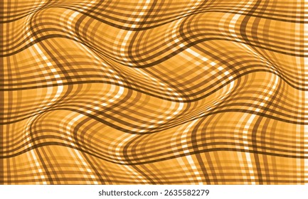 abstract simple orange plaid wave pattern can be used background.