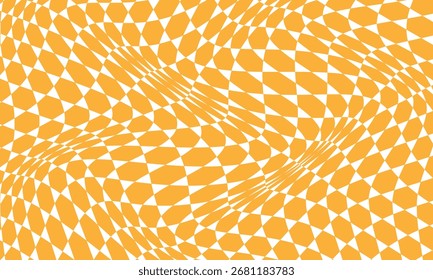 El patrón de onda de polígono naranja simple abstracto se puede usar como fondo.