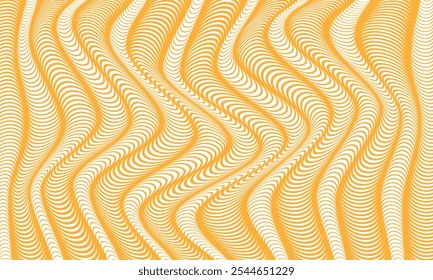 abstract simple orange wave line pattern.