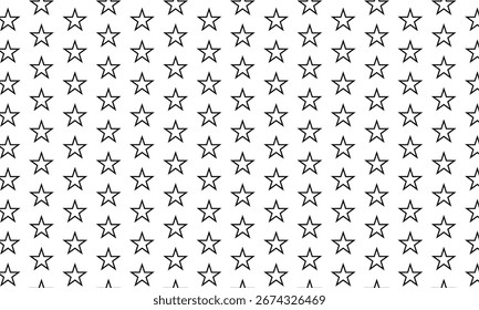 abstract simple outline black star pattern design for banner poster background.
