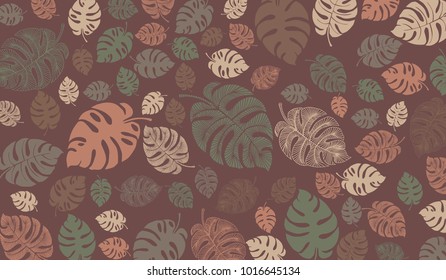 abstract simple pattern with leaf element shape.