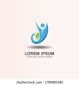Abstract simple Person logo creative inspiration Design Vector