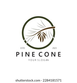 abstract simple pinecone logo design,for business,badge,emblem,pine plantation,pine wood industry,yoga,spa,vector