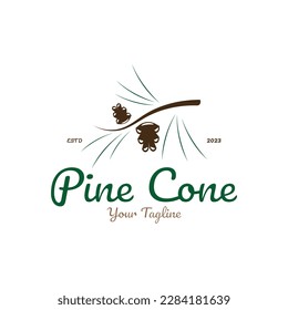 abstract simple pinecone logo design,for business,badge,emblem,pine plantation,pine wood industry,yoga,spa,vector