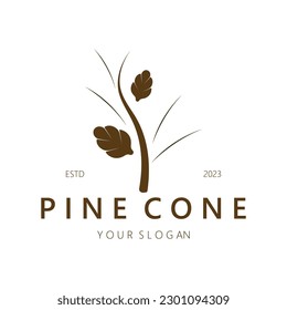 abstract simple pinecone logo design,for business,badge,emblem,pine plantation,pine wood industry,yoga,spa,vector