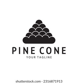 abstract simple pinecone logo design,for business,badge,emblem,pine plantation,pine wood industry,yoga,spa,vector
