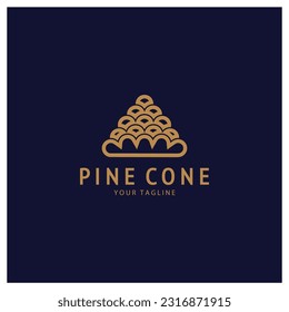 abstract simple pinecone logo design,for business,badge,emblem,pine plantation,pine wood industry,yoga,spa,vector
