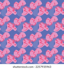 abstract simple pink and blue geometric pattern for screensavers, albums, covers, backgrounds, cards, posters, gift wrapping, textiles, print