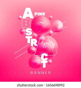 Abstrakte, einfache rosa Tapete. Moderne Vektorillustration.