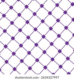  Abstract simple purple colour diagonal squares connected by lines.used for fabric, wallpapers, wrapping paper, cards and web backgrounds. Vector background..