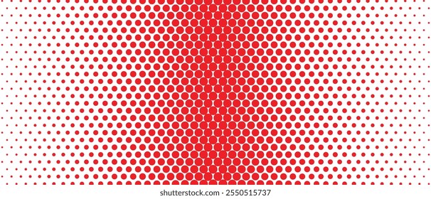 abstract simple red big to small dot pattern can be used background.