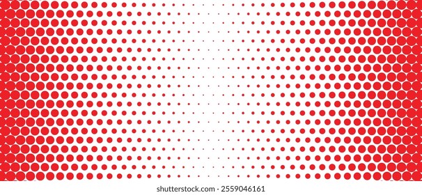 abstract simple red big to small dot pattern can be used background.