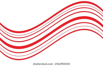 abstract simple red big small flag line pattern can be used background.