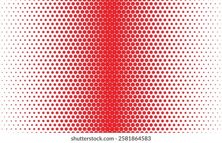abstract simple red big to small dot pattern can be used background.