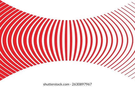 abstract simple red big to small squeeze line pattern can be used background.