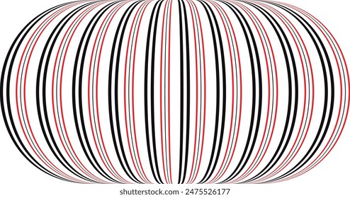 abstract simple red black bulge line pattern can be used background.