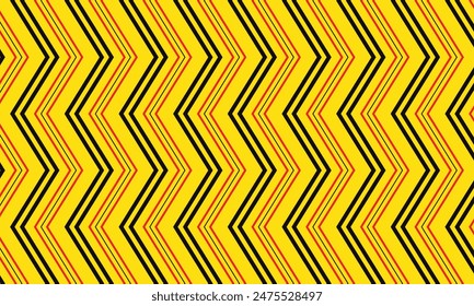 abstracto simple rojo negro Vertical esquina patrón de línea de onda en amarillo se puede utilizar de fondo.