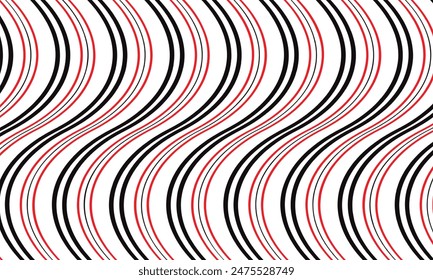 abstracto simple rojo negro Vertical patrón de línea de onda se puede utilizar de fondo.