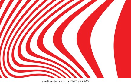 Modelo curvo rojo simple abstracto de la línea para el fondo del cartel del Anuncio.