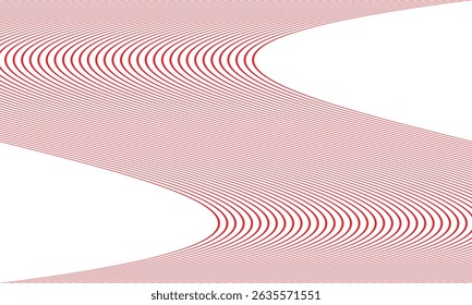 El arte de patrón de línea de bandera roja simple abstracto se puede usar como fondo.