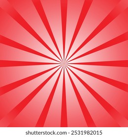 abstrato simples gradiente vermelho projeto de fundo de explosão solar. padrão de linha radial circular.