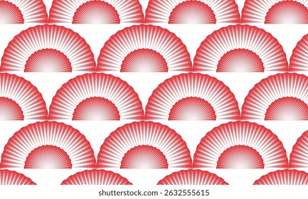 abstract simple red halftone dot scale pattern can be used background.
