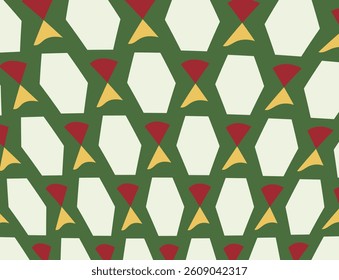 abstract simple red orange blue cube pattern can be used background
