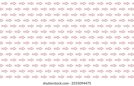 abstract simple red outline arrow pattern can be used background.