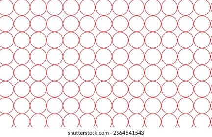 abstract simple red outline circle pattern can be used background.