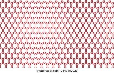 abstract simple red outline polygon pattern can be used background.