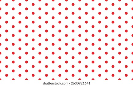 abstract simple red polka dot pattern can be used background.